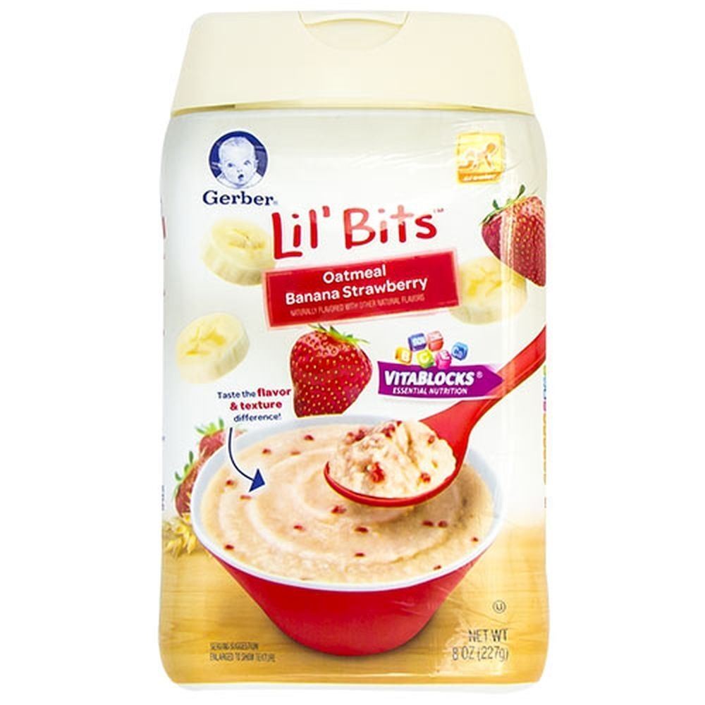 Gerber Lil'bits Oatmeal Bana/Strawber, Oz