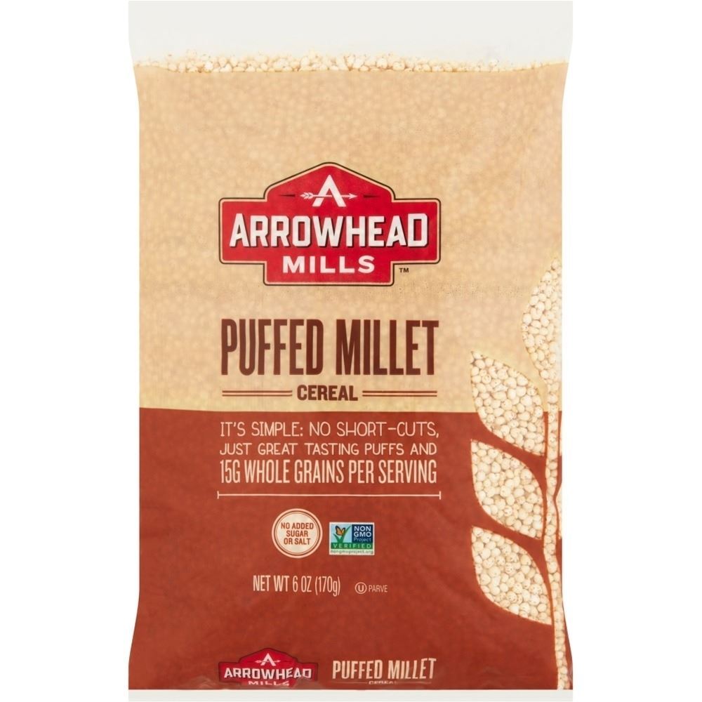 Arrowhead Mills Natural Puffed Millet Cereal 6 Oz Pkg
