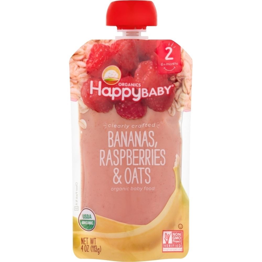 Happy Baby Organic Bananas,Raspberries &, Oz