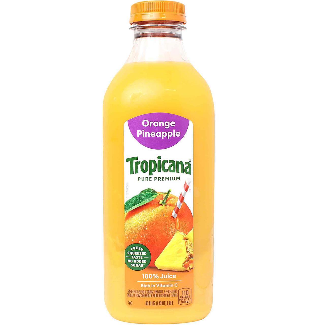 Tropicana 100% Orange Pineapple Juice, 46 Oz