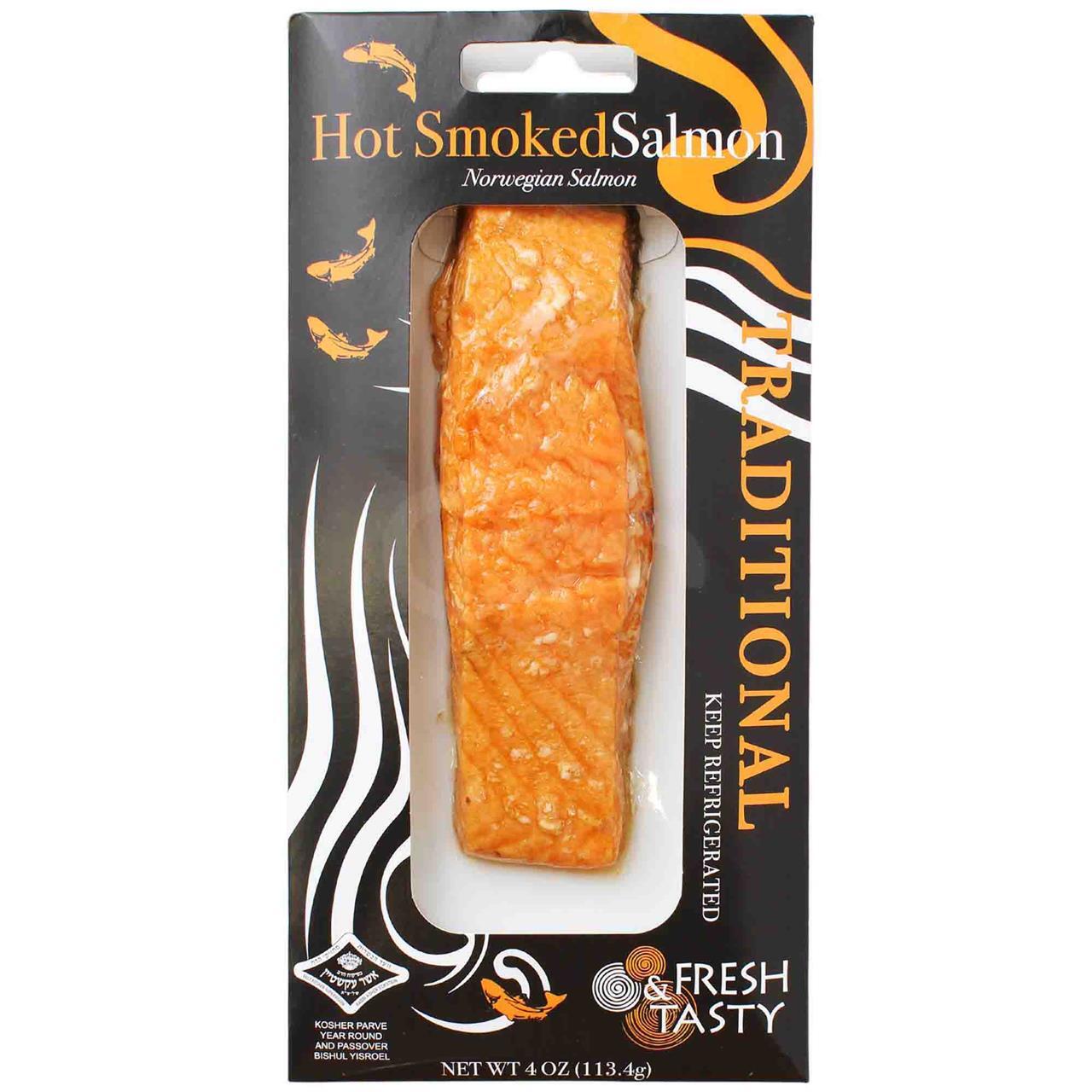 Fresh & Tasty Hot Smoked Salmon, 4 Oz | KosherFamily.com: Online