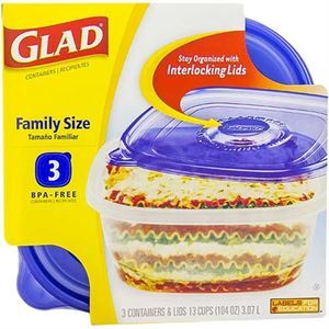 Gladware Big Bowl Food Storage Containers, Large 64oz