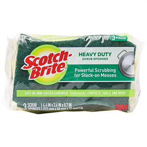 Scotch-Brite Scrub Sponges Heavy Duty 3 Pak, 3 Pk - :  Online Kosher Grocery Shopping and Delivery Service in New York City